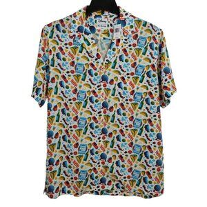 Disney Reyn Spooner Camp Shirt Medium Epcot Food & Wine Festival Vacation NWT